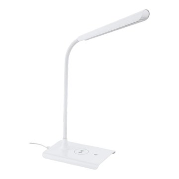 Eglo 55123 - LED fényerőszabályozható asztali lámpa vezeték nélküli töltéssel LED/5,5W/230V fehér