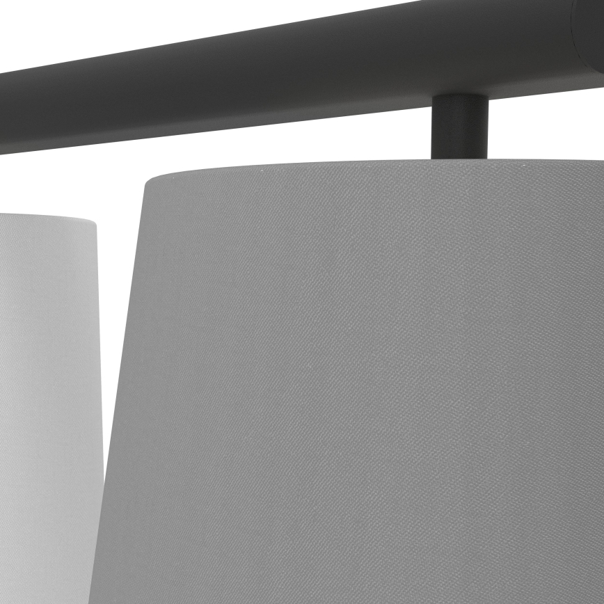 Eglo 55207 - Csillár zsinóron ALMEIDA 3xE14/25W/230V szürke