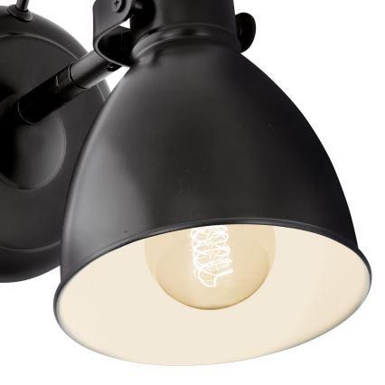 Eglo 55261 - Fali lámpa PRIDDY 1xE27/40W/230V fekete