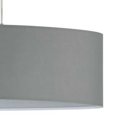 Eglo 55276 - Kábelre függesztett csillár PASTERI 2xE27/60W/230V szürke