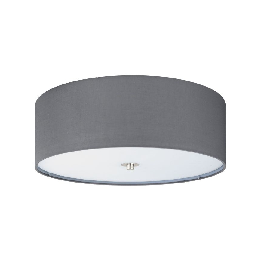 Eglo 55277 - PASTERI mennyezeti lámpa, 3×E27/25W/230V, átm. 47,5 cm, szürke