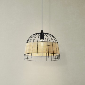 Eglo 55709 - Csillár zsinóron ANWICK 1xE27/40W/230V rattan