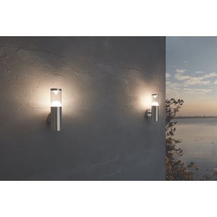 Eglo 55762 - LED kültéri fali lámpa 1xGU10/5W/230V IP44 matt króm