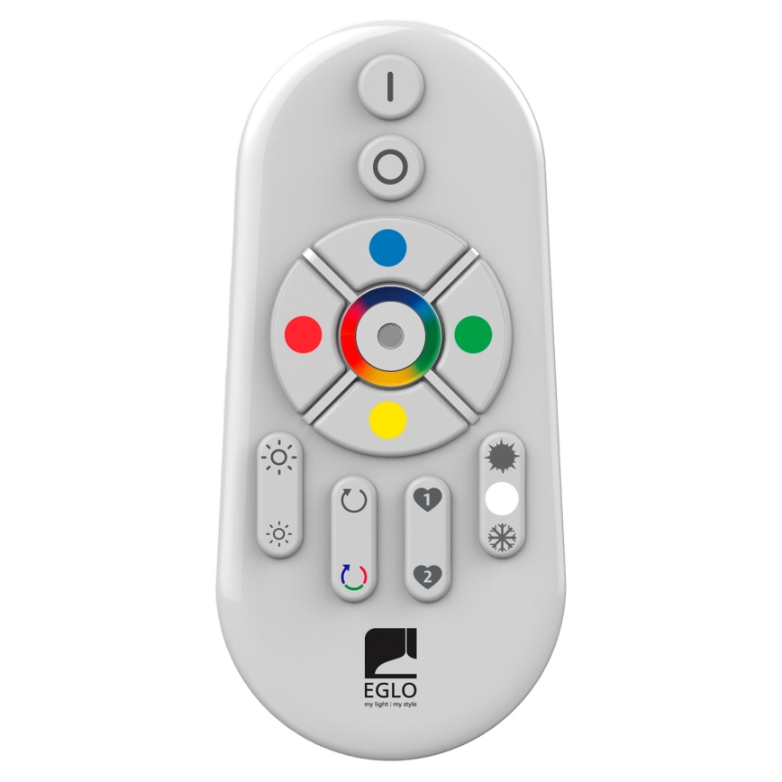 Eglo 55783 - LED RGBW kültéri lámpa MONTEROLO-C 1xE27/9W/230V IP65 átmérő 30 cm + távirányító