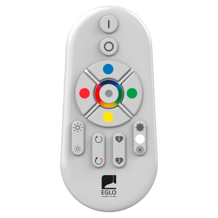 Eglo 55784 - LED RGBW kültéri lámpa MONTEROLO-C 1xE27/9W/230V IP65 átmérő 39 cm + távirányító