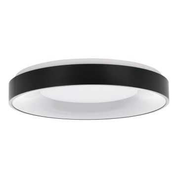 Eglo 55802 - Fényerőszabályozható LED mennyezeti lámpa 4×LED/8,1 W/230 V 3000–6500 K, átmérő 48 cm, fekete + távirányító