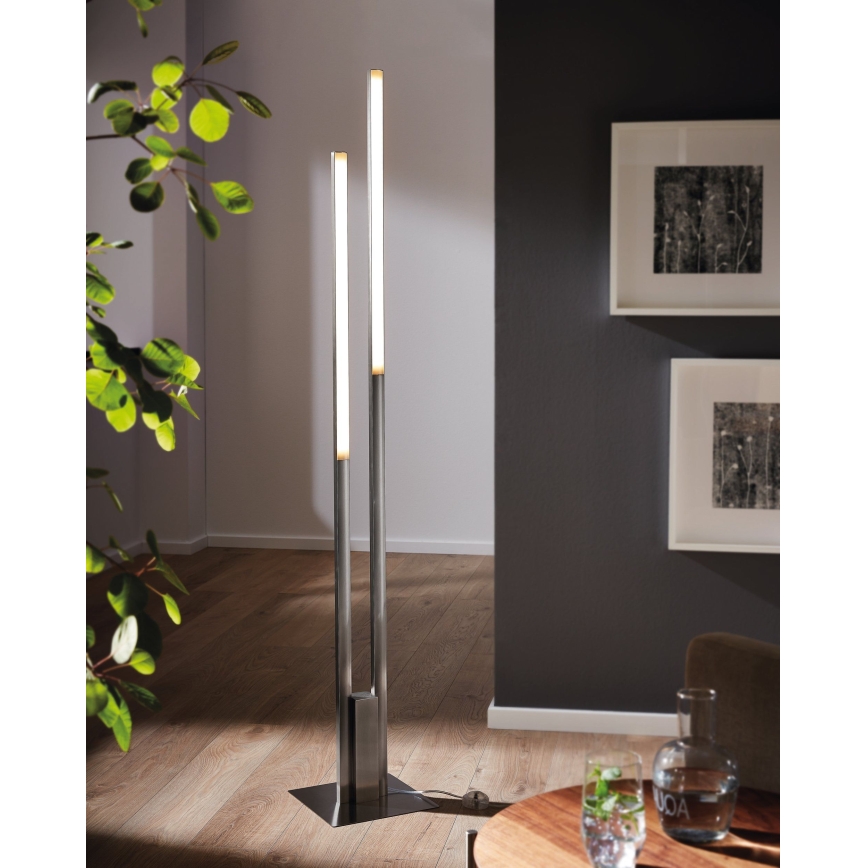 Eglo 55972 - LED RGBW fényerőszabályozható állólámpa FRAIOLI-C LED/34W/230V 2700-6500K matt króm + távirányító
