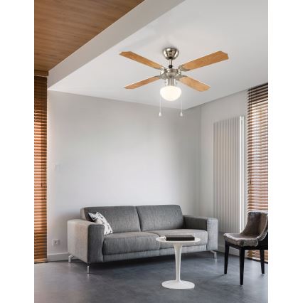 Eglo 56035 - LED mennyezeti ventilátor 1xE27/4,9W/230V 3000K átm. 106,6 cm