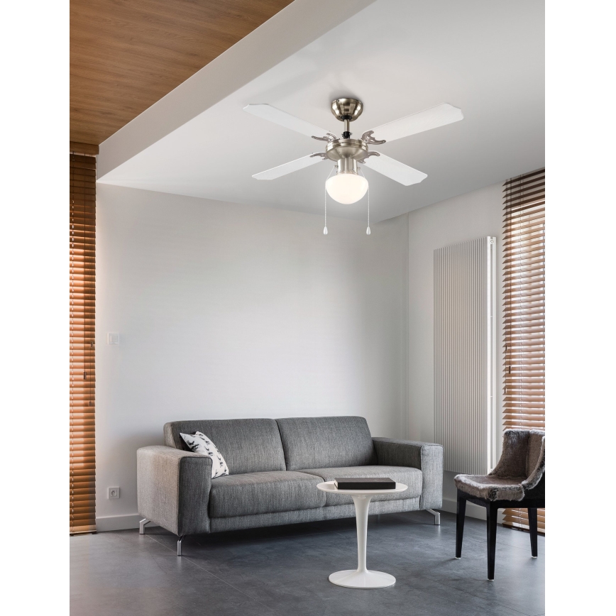 Eglo 56035 - LED mennyezeti ventilátor 1xE27/4,9W/230V 3000K átm. 106,6 cm