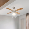 Eglo 56035 - LED mennyezeti ventilátor 1xE27/4,9W/230V 3000K átm. 106,6 cm
