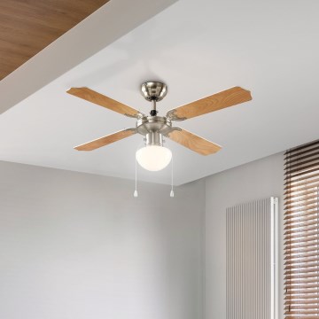 Eglo 56035 - LED mennyezeti ventilátor 1xE27/4,9W/230V 3000K átm. 106,6 cm