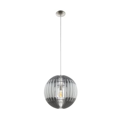 Eglo 63256 - Kábeles csillár OLMERO PRO 1xE27/60W/230V átm. 40 cm szürke/fehér