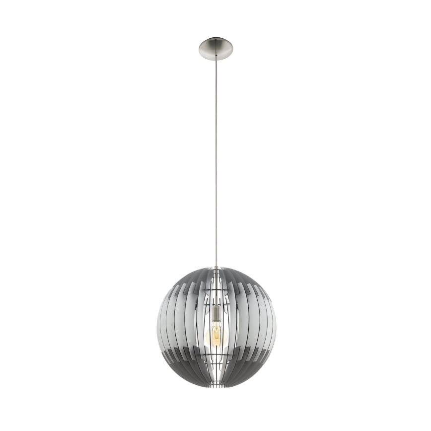 Eglo 63256 - Kábeles csillár OLMERO PRO 1xE27/60W/230V átm. 40 cm szürke/fehér