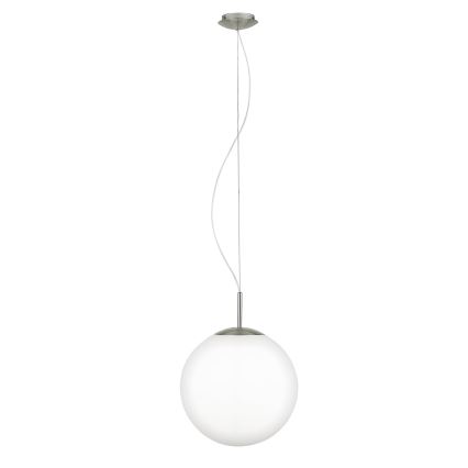 Eglo 63269 - PIEDALE kábeles függőlámpa, 1xE27/60W/230V, Ø 35 cm, matt króm