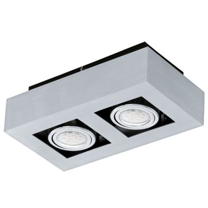 Eglo 64695 - LED Spotlámpa LOKE PRO 2xGU10/5W/230V 3000K matt króm
