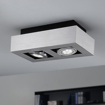 Eglo 64695 - LED Spotlámpa LOKE PRO 2xGU10/5W/230V 3000K matt króm