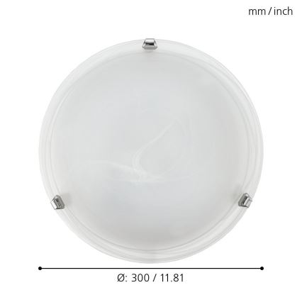 Eglo - Mennyezeti lámpa 1xE27/60W/230V alabástrom üveg