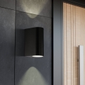 Eglo 74068 - Kültéri fali lámpa SCOGLIERA-E 2xGU10/5W/230V IP44 fekete
