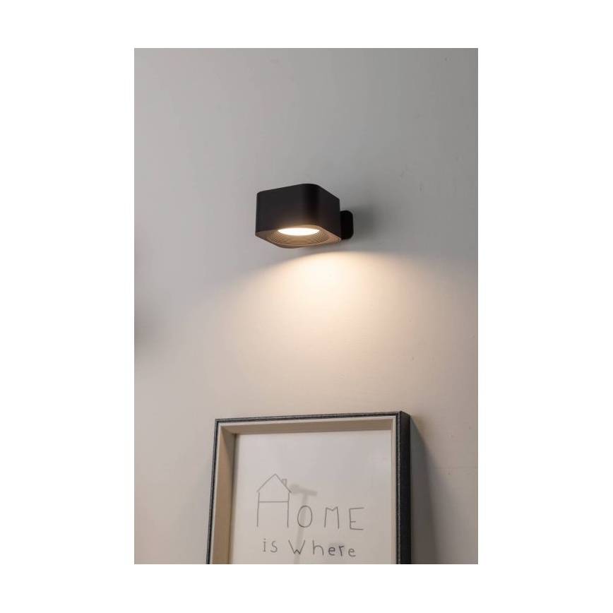 Eglo - LED fényerőszabályozható, újratölthető érintésvezérelt fali lámpa LED/5W/5V 2700/4000/6500K 2000 mAh fekete