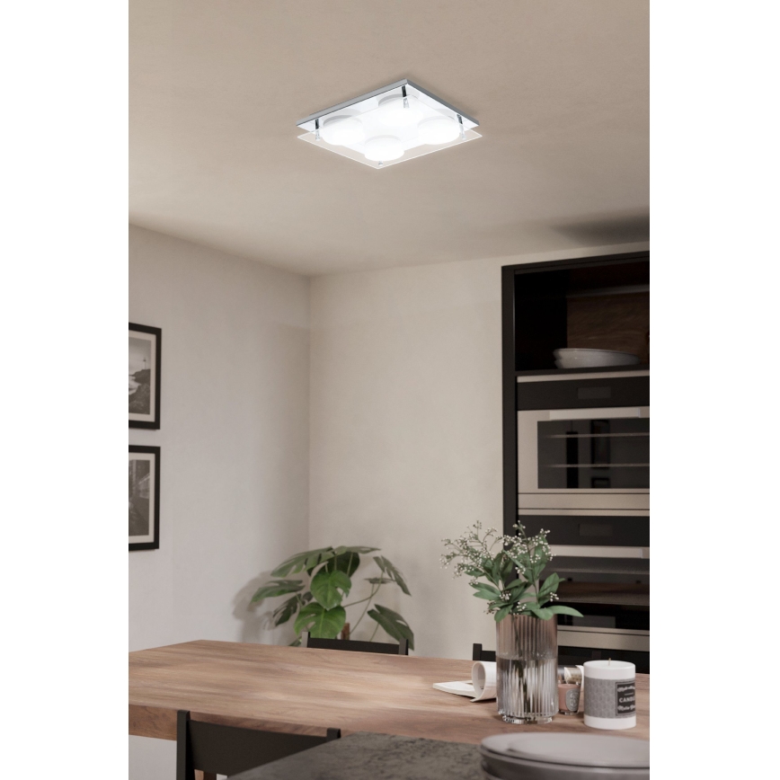 Eglo 75329 - LED mennyezeti lámpa ABIOLA 4xLED/6W/230V fényes króm