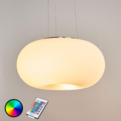 Eglo 75354 - LED RGB Csillár OPTICA-C 2xE27/7,5W/230V