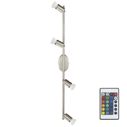 Eglo 75386 - LED RGB Dimmelhető spotlámpa BUZZ-C 4xGU10/4W/230V + távirányítás