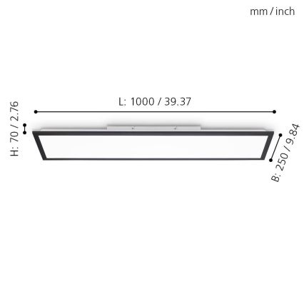 Eglo - LED Dimmelhető panel LED/25W/230V 2700-5000K + távirányító
