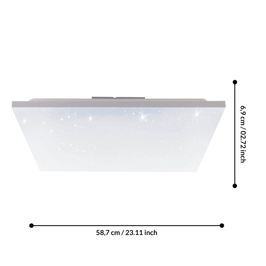 Eglo 75618 - LED Felületre szerelhető panel CALEMAR-S LED/32W/230V 4000K 60x60 cm