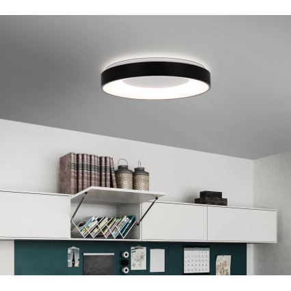 Eglo 75661 - LED Dimmelhető mennyezeti lámpa JUTIO 4xLED/8,1W/230V fekete + távirányítás