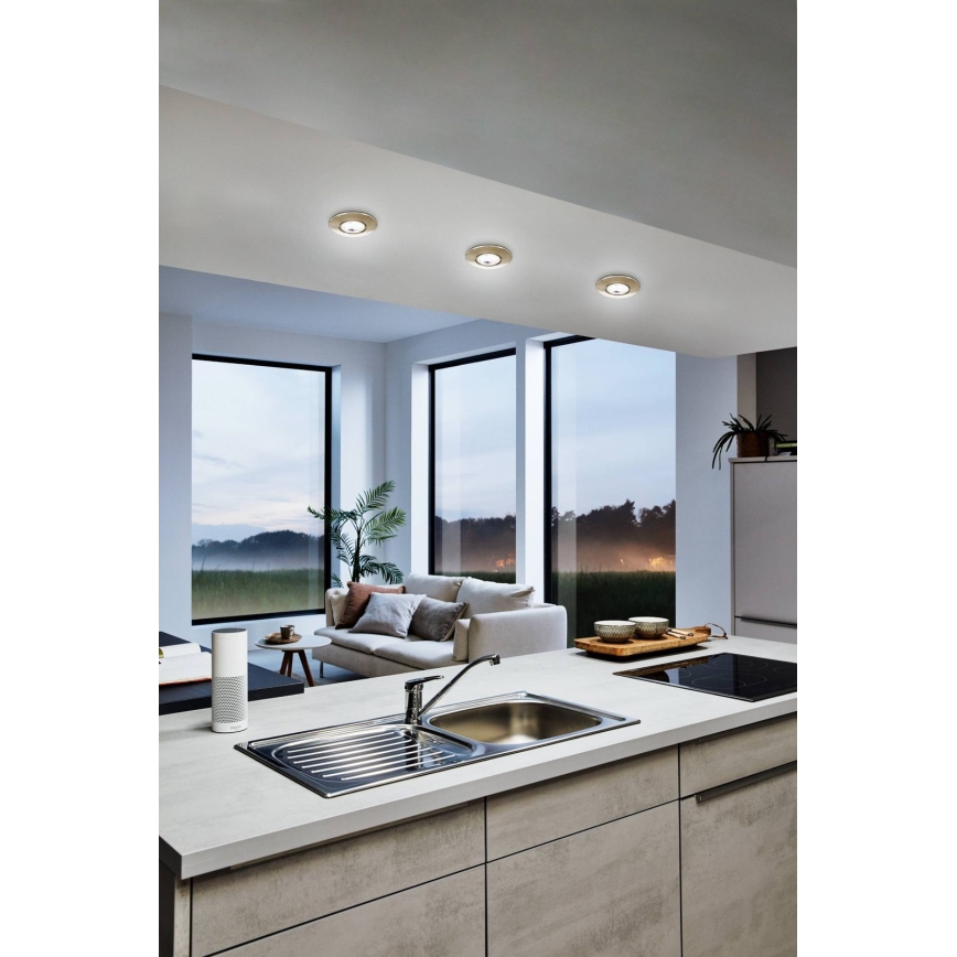 Eglo 75765 - KÉSZLET 3x LED Beépíthető lámpa ZUJAR LED/3,4W/230V matt króm