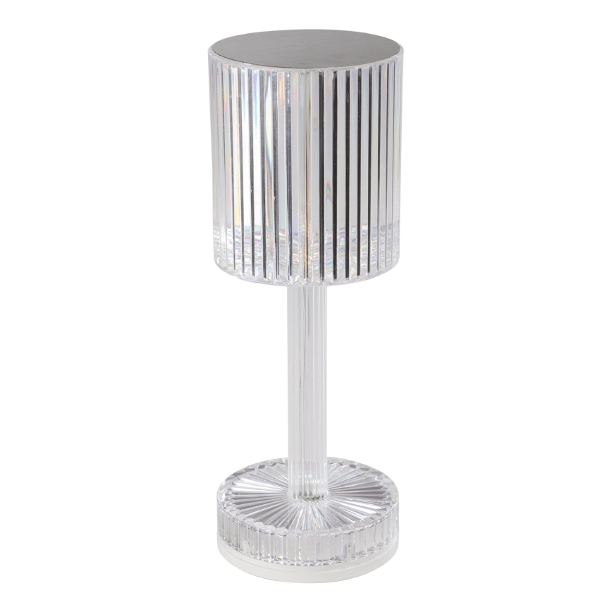 Eglo - RGB LED dimmelhető újratölthető asztali lámpa LED/800 mAh átlátszó