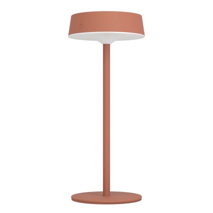 Eglo - LED fényerőszabályozható napelemes tölthető érintésvezérelt asztali lámpa LED/3W/5V 3000-6000K 1800 mAh IP44 narancssárga