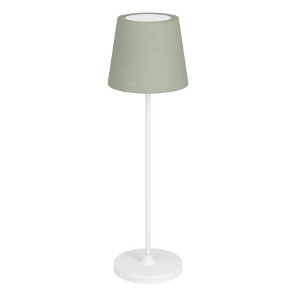 Eglo - Dimmelhető érintésvezérlésű újratölthető asztali LED lámpa LED/3,8W/5V 2400/3000/4000K 2000 mAh fehér/zöld