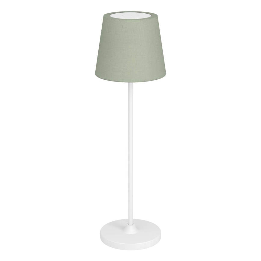 Eglo - Dimmelhető érintésvezérlésű újratölthető asztali LED lámpa LED/3,8W/5V 2400/3000/4000K 2000 mAh fehér/zöld
