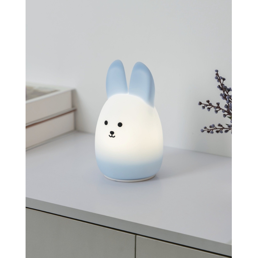 Eglo - LED RGBW újratölthető érintésvezérelt gyermek éjjeli lámpa LED/5W/5V 1200 mAh nyuszi