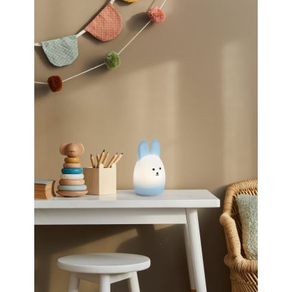 Eglo - LED RGBW újratölthető érintésvezérelt gyermek éjjeli lámpa LED/5W/5V 1200 mAh nyuszi