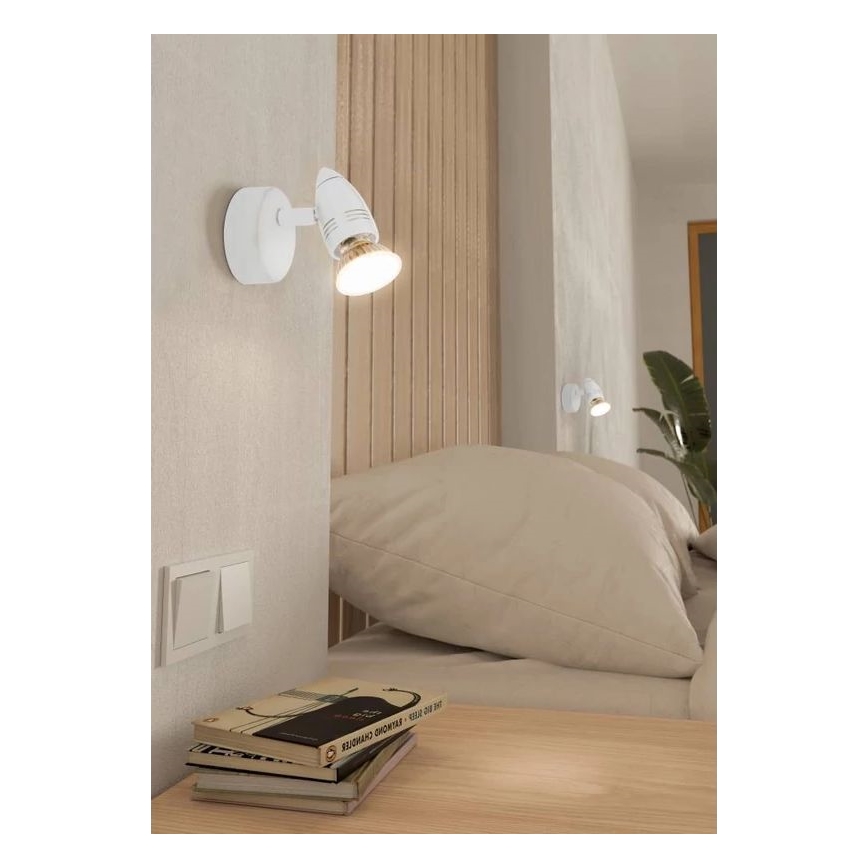 Eglo 780447 - LED Fali spotlámpa SABADELL 1xGU10/2,8W/230V 3000K fehér