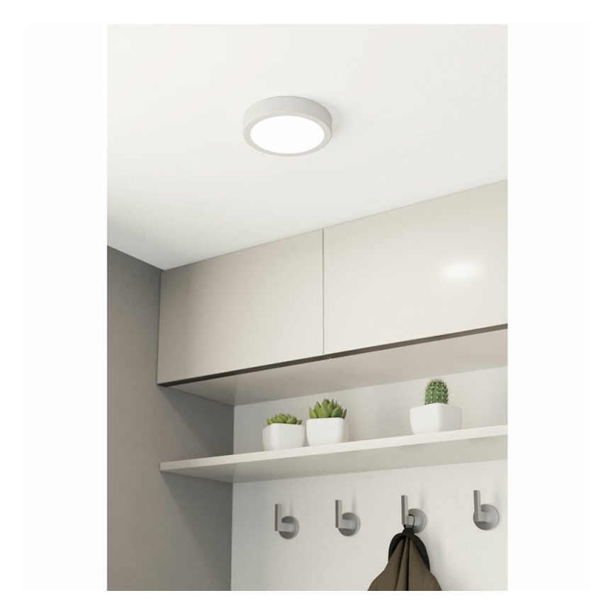 Eglo 78667 - FUEVA mennyezeti lámpa LED/11W/230V, Ø 16 cm, fehér