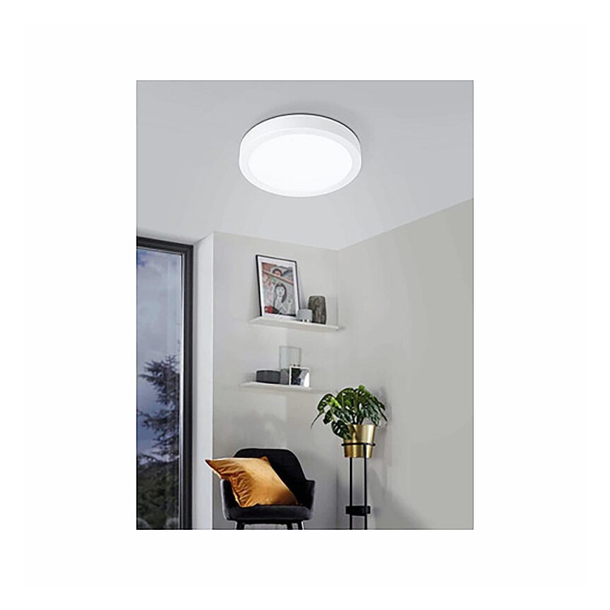 Eglo 78668 - LED mennyezeti lámpatest FUEVA LED/17W/230V Ø 21 cm fehér