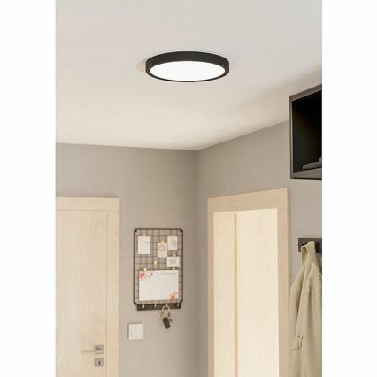 Eglo 78677 - LED mennyezeti lámpa FUEVA LED/20,5W/230V átm. 28,5 cm fekete