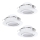 Eglo 78755 - KÉSZLET 3x LED Beépíthető lámpa PINEDA LED/6W/230V 3000K fehér