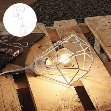 Eglo 79085 - Konnektoros asztali lámpa BYRON 1xE27/40W/230V fehér