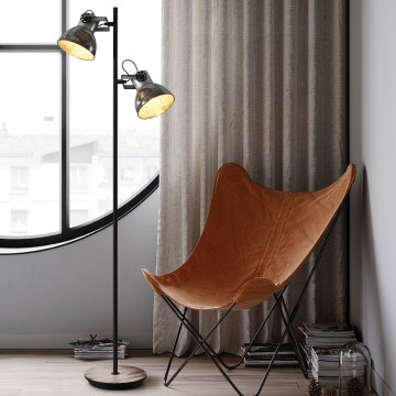 Eglo 79369 - BARNSTAPLE állólámpa 2xE27/40W/230V