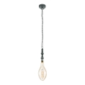 Eglo 79407 - PENSILVA LED láncos csillár 1xE27/8W/230V fekete