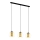 Eglo 79461 - BOLSANO kábeles függeszték 3xE27/28W/230V arany/fekete