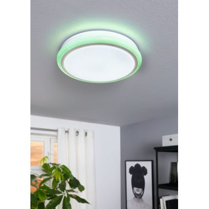 Eglo 79512 - LED RGB fényerőszabályozható mennyezeti lámpatest LIPARI LED/24W/230V + távirányító