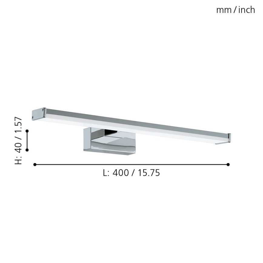Eglo 79532 - LED fürdőszobai tükörmegvilágítás SARNOR LED/7,4W/230V 40 cm IP44 fényezett króm