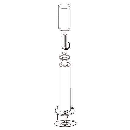 EGLO - Kültéri lámpa 1xE27/15W/230V IP65