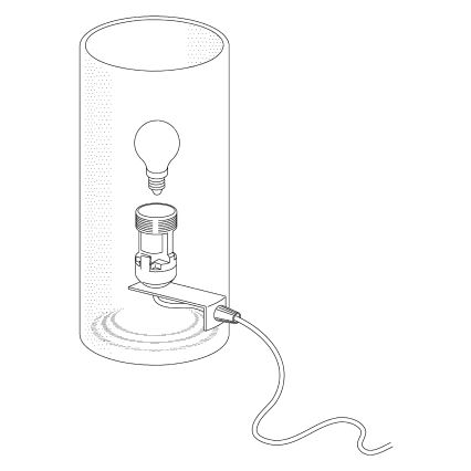 Eglo - Asztali lámpa 1xE14/60W/230V