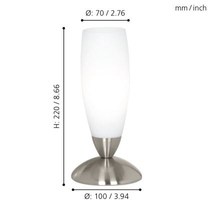 Eglo - asztali lámpa 1xE14/40W